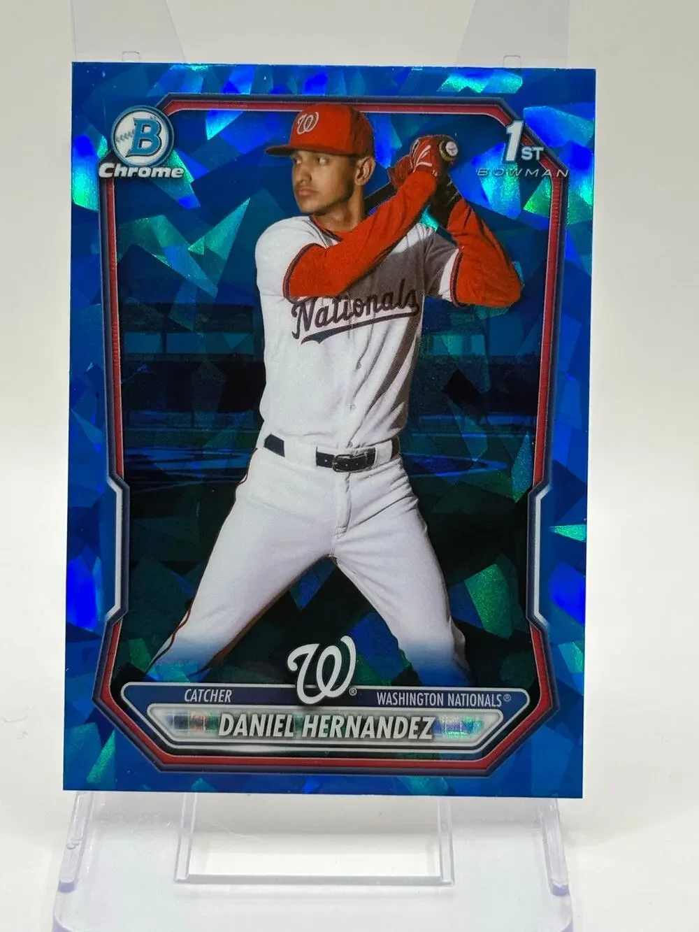 2026 Bowman Sapphire Daniel Hernandez 1st Chrome Prospect Washington Nationals